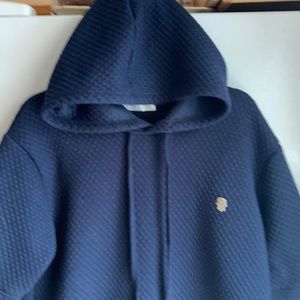 Hooded short sleeve sweatshirt